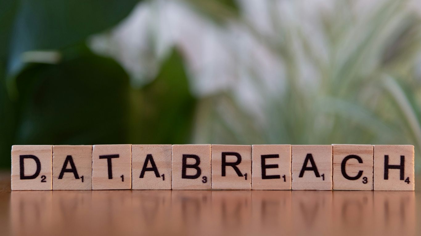 A scrabble block spelling out the word data breach