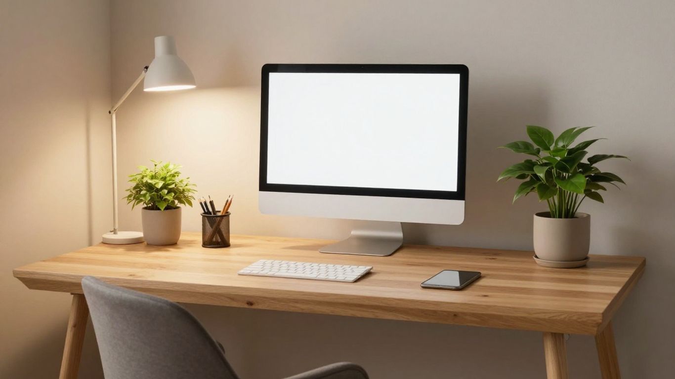 An organized office with modern furniture