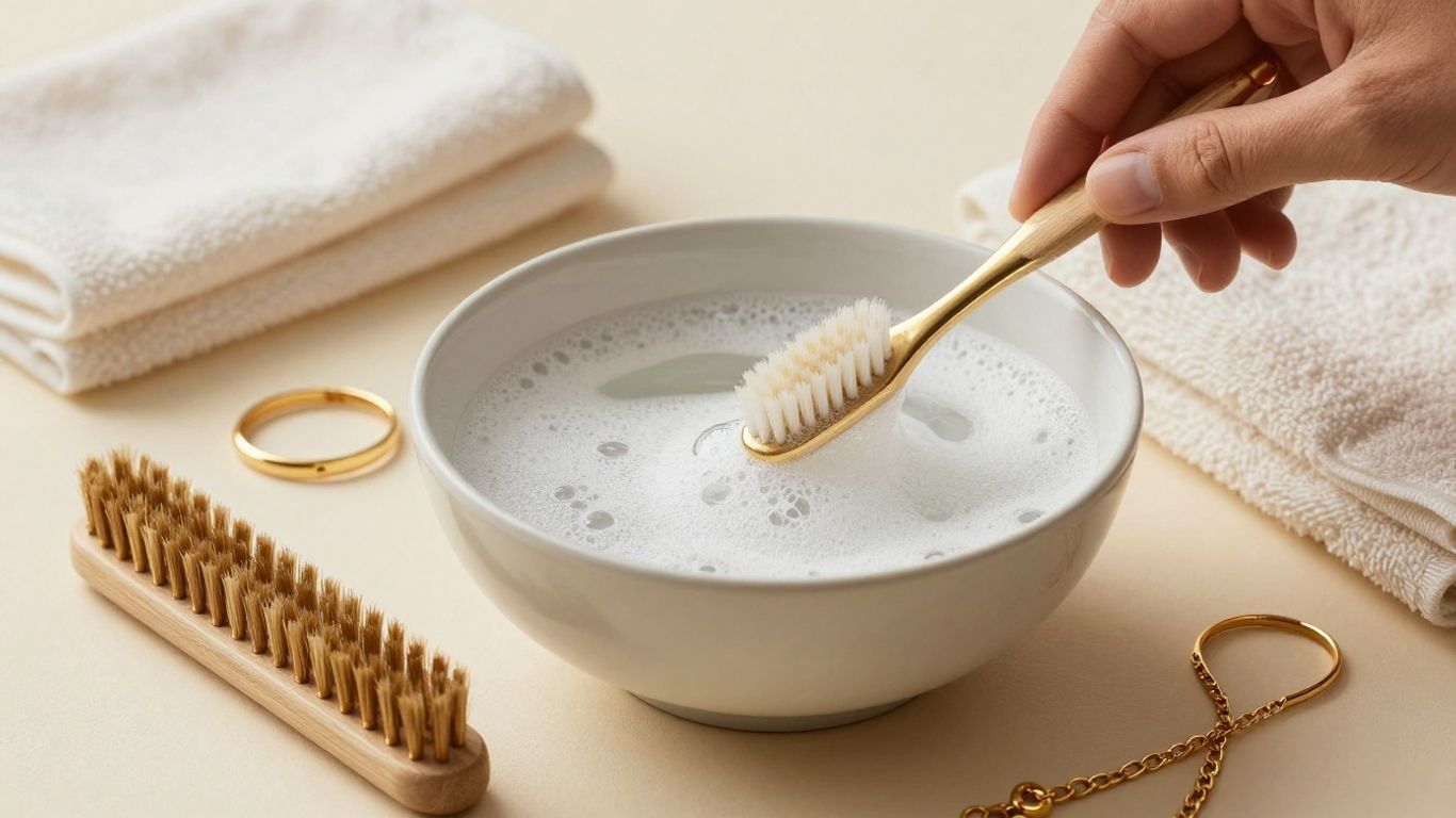 How to clean gold jewellery safely at home and keep it shining_Placeholder