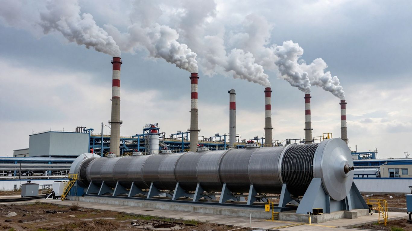 Usine polluante et technologie de décarbonation