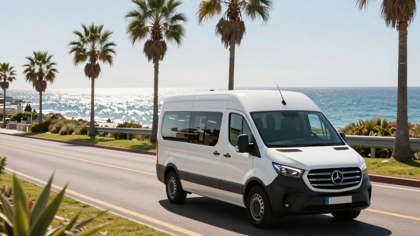Shuttle van traveling from Fort Lauderdale to Port of Miami.