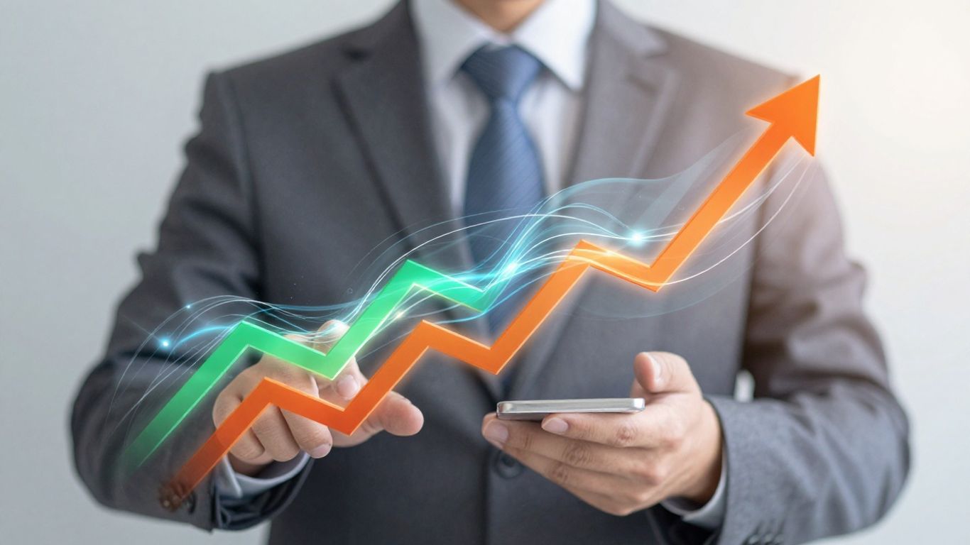 Empresa crescendo com agência de tráfego pago.