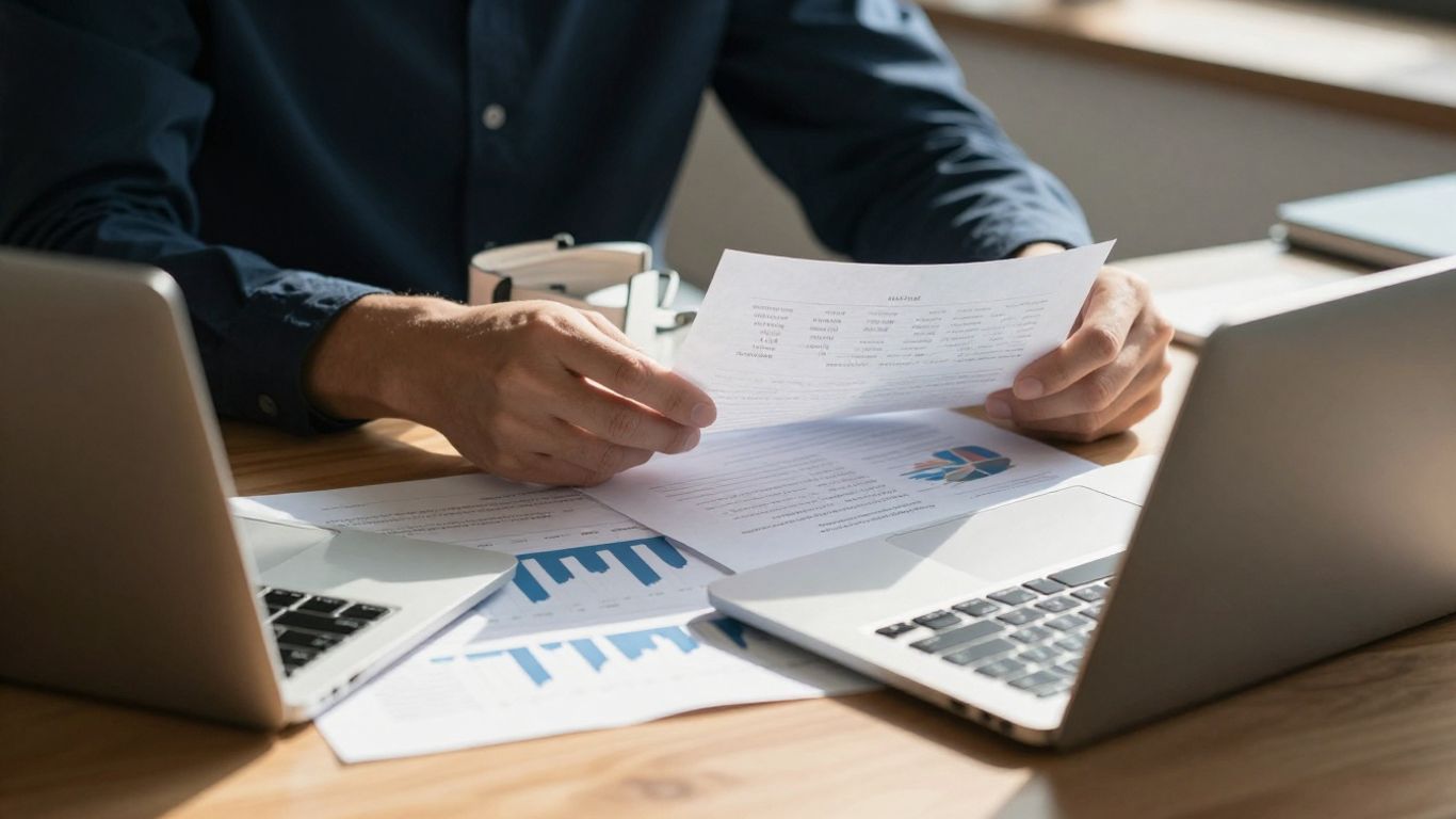 Persona planeando inversiones financieras para el éxito.