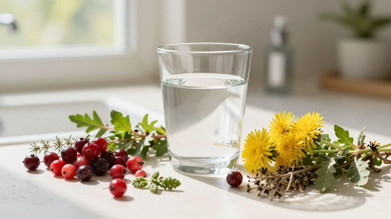 Herbs and water for urinary tract health