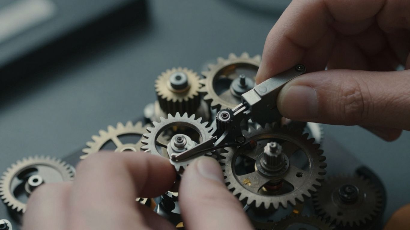 Gears and levers representing hidden levers on Amazon.