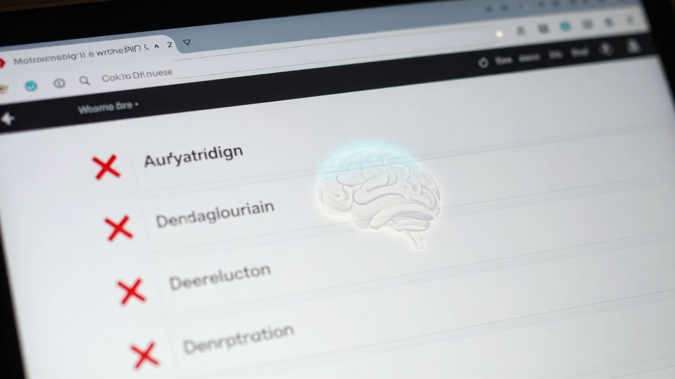 Pages web supprimées avec une icône d'IA