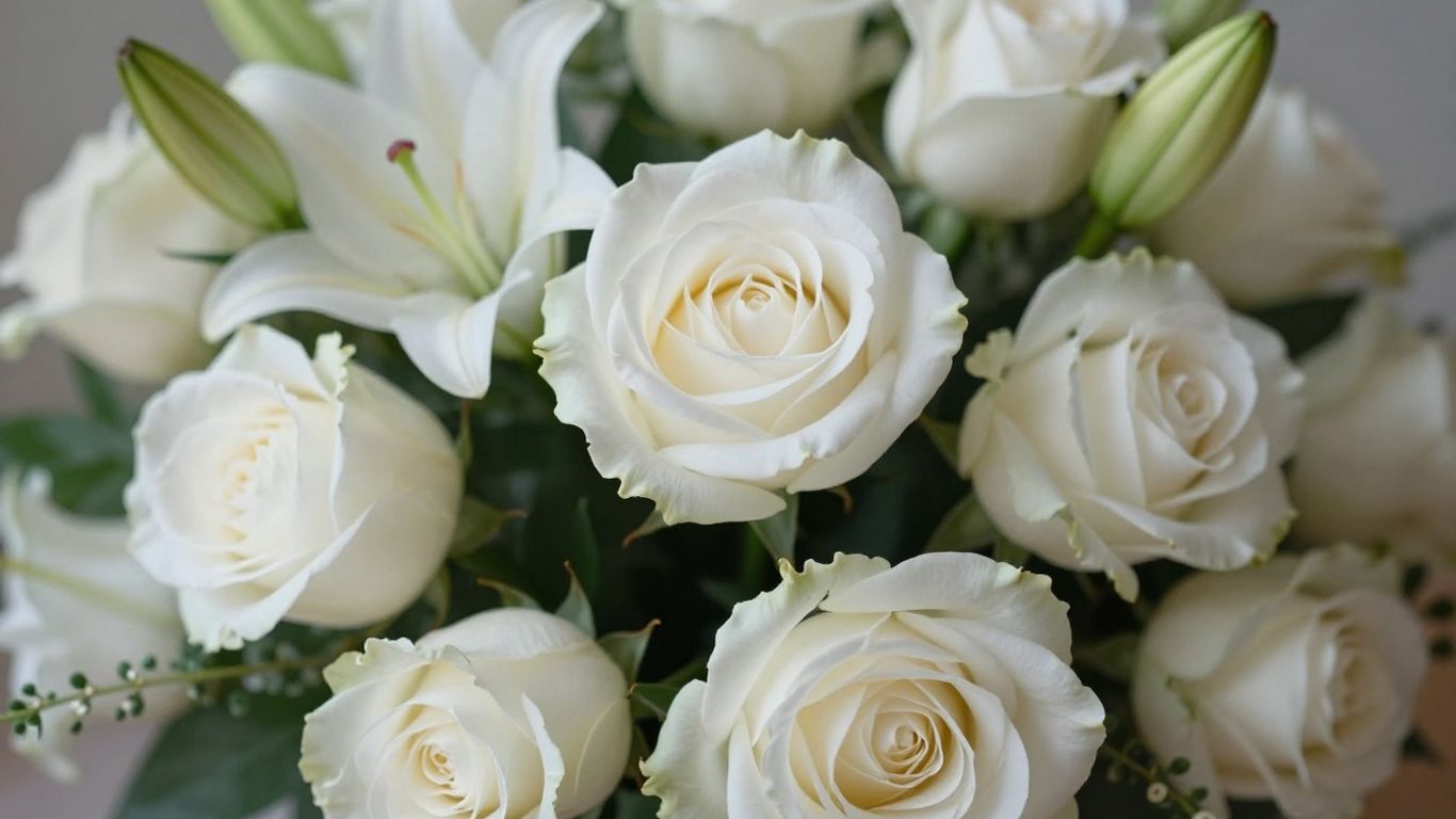 Wedding flowers honoring loved ones.