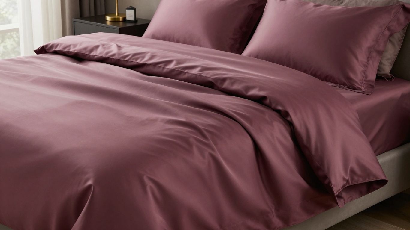 Luxome Luxury Sheet Set on a bed