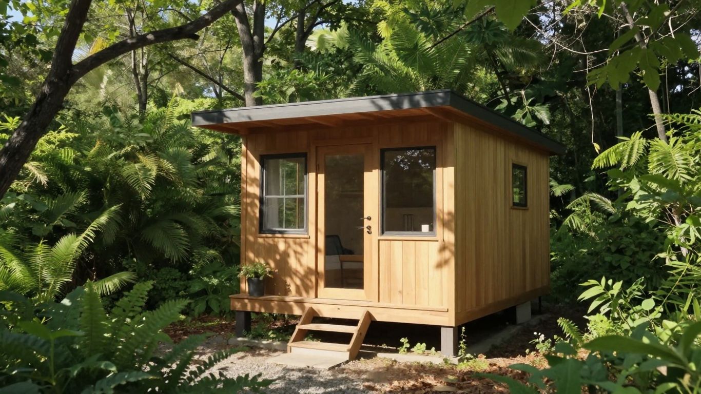 Tiny home in Maryland landscape