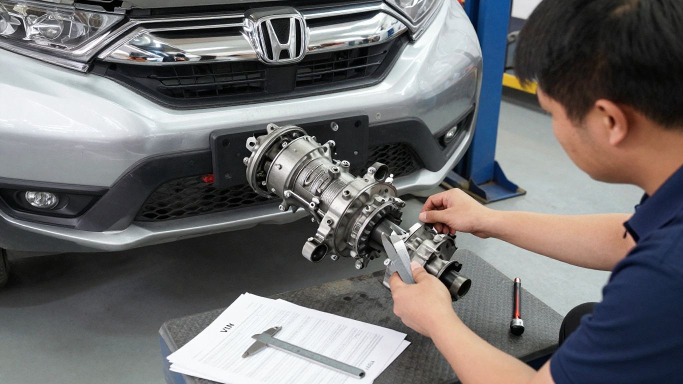 Honda CR-V differential identification at workshop