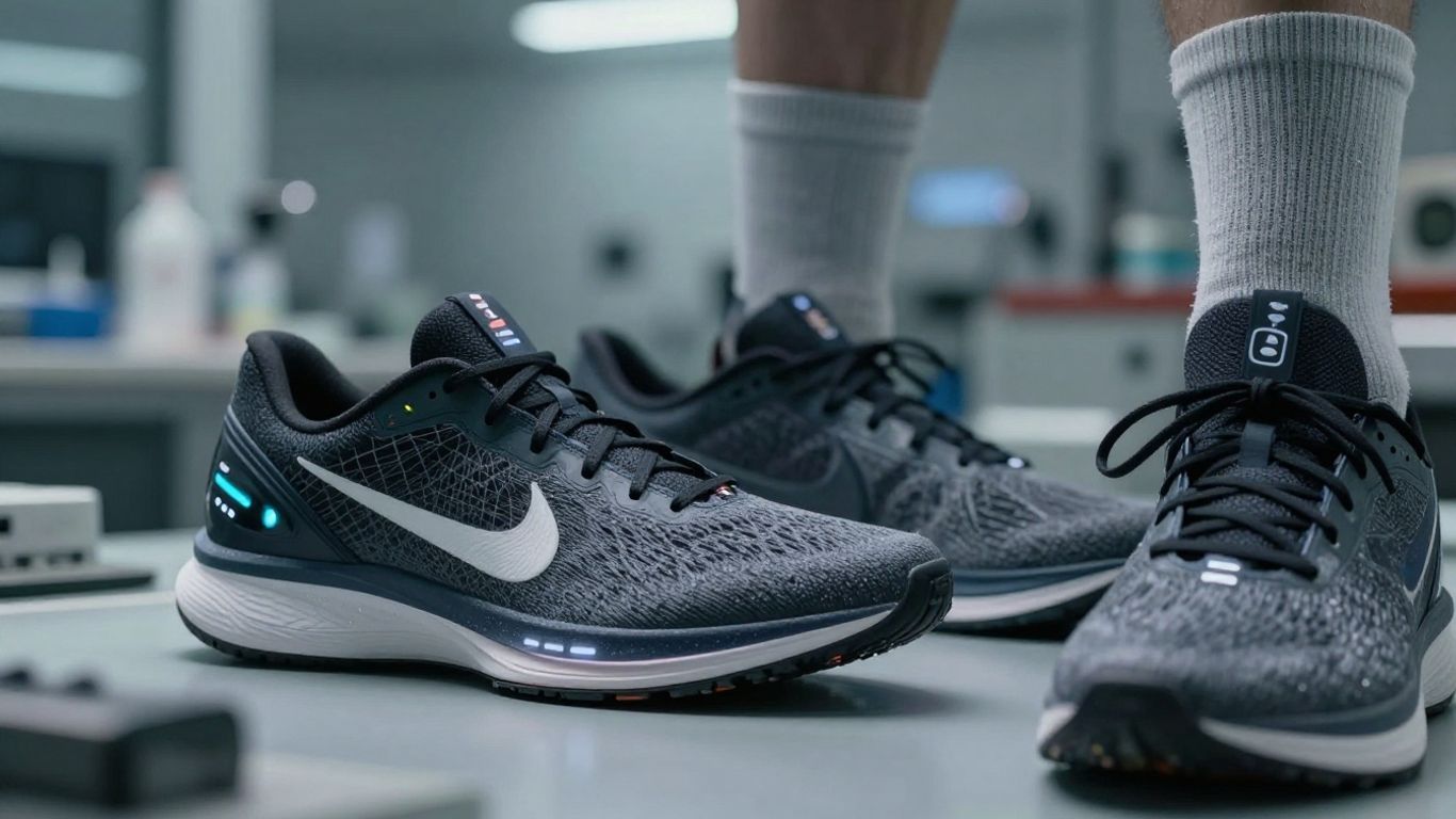 Nike technology in athletic footwear and advanced materials.