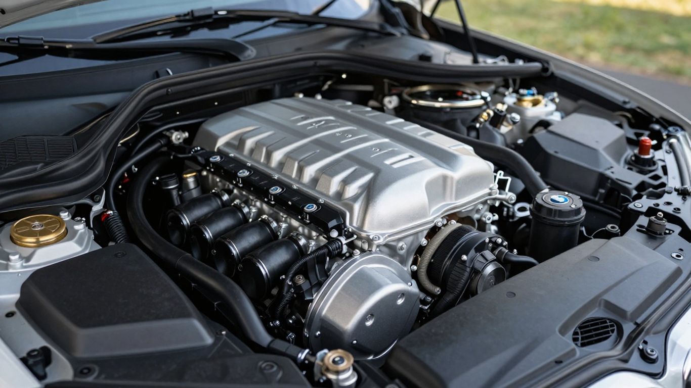 2018 BMW X5 diesel engine close-up