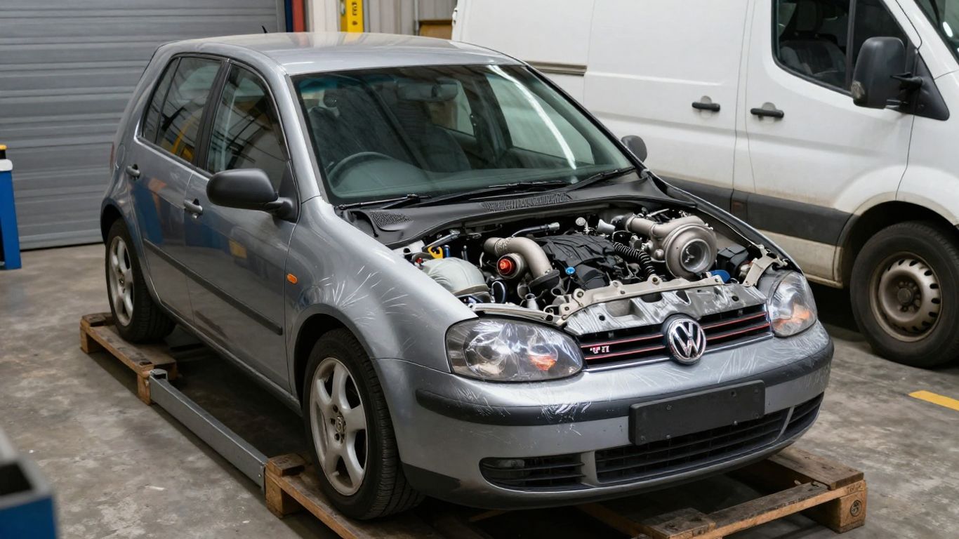 Used GTI engine prepared for Melbourne workshop delivery