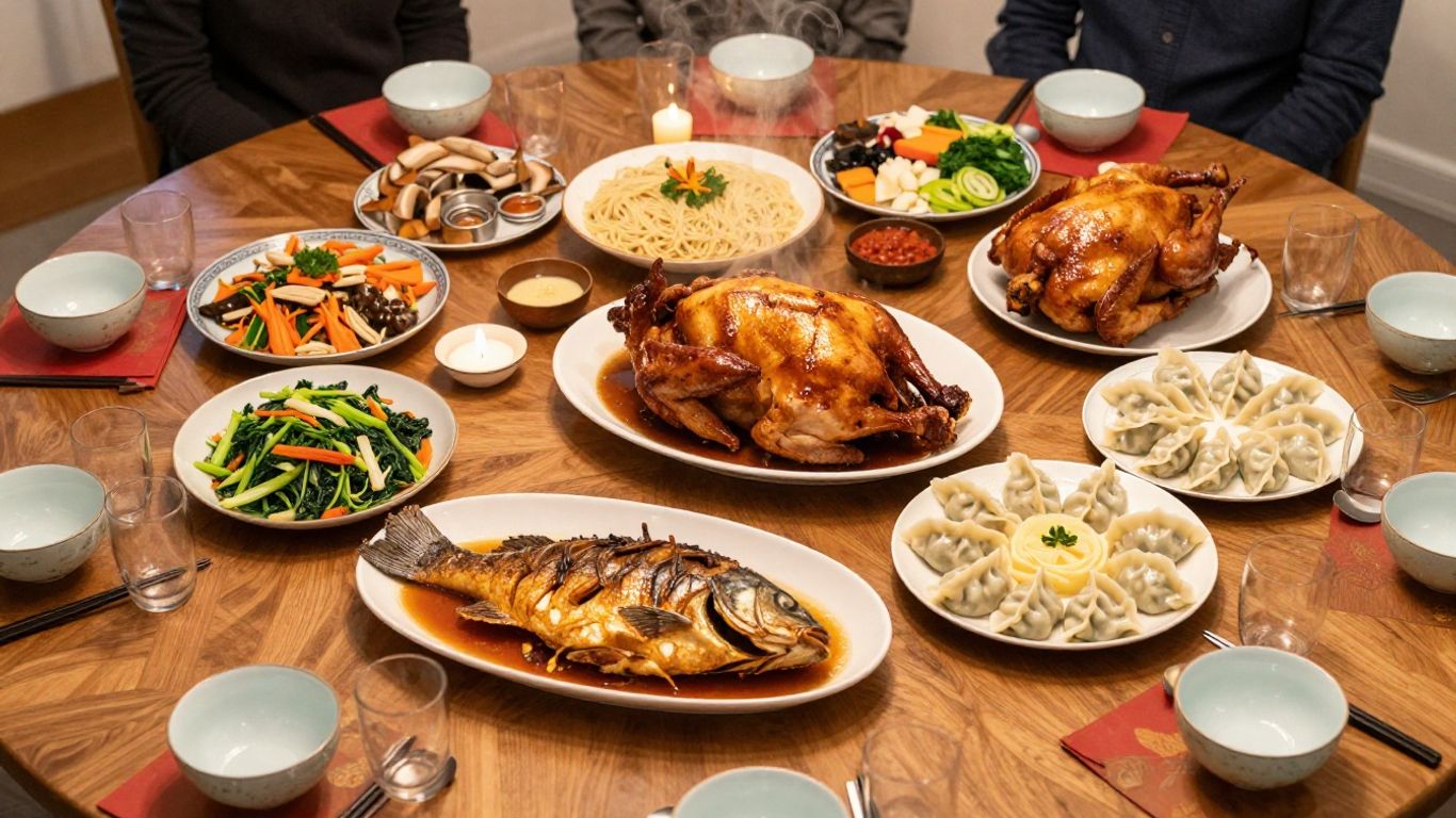 A festive Chinese Christmas table