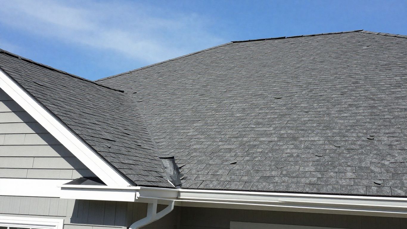 Residential roof repair in Dacula, Georgia.