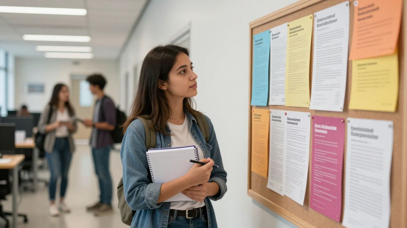 Student applying for diverse study grants