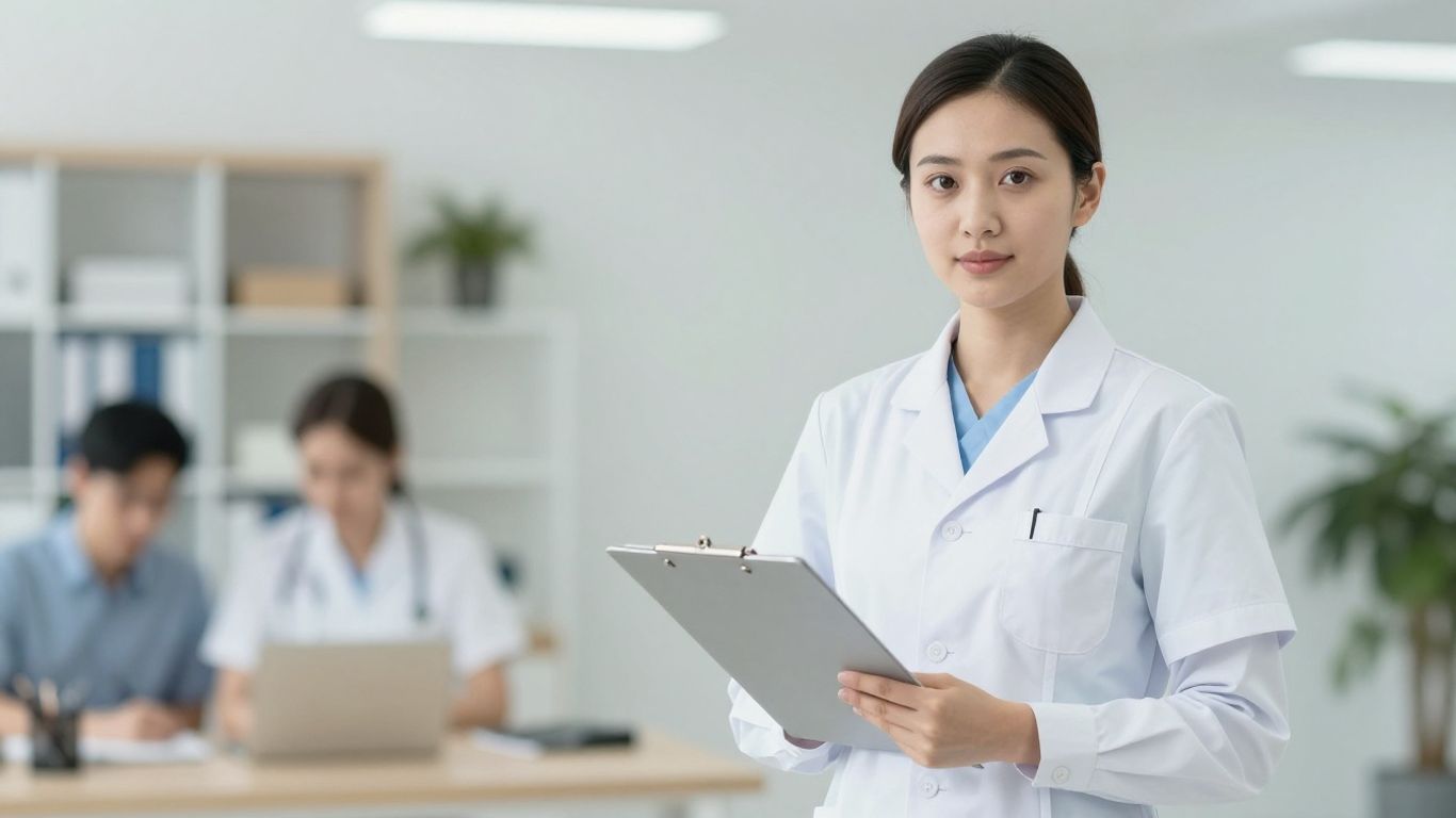 Nurse in Kentucky with clipboard