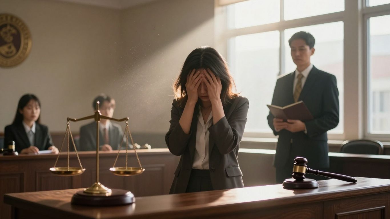 Courtroom scales of justice and gavel