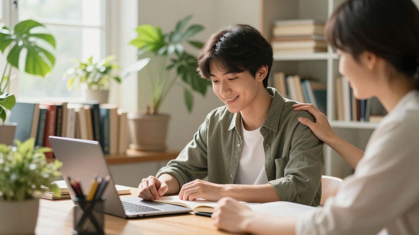 Student finding balance and support to prevent burnout.