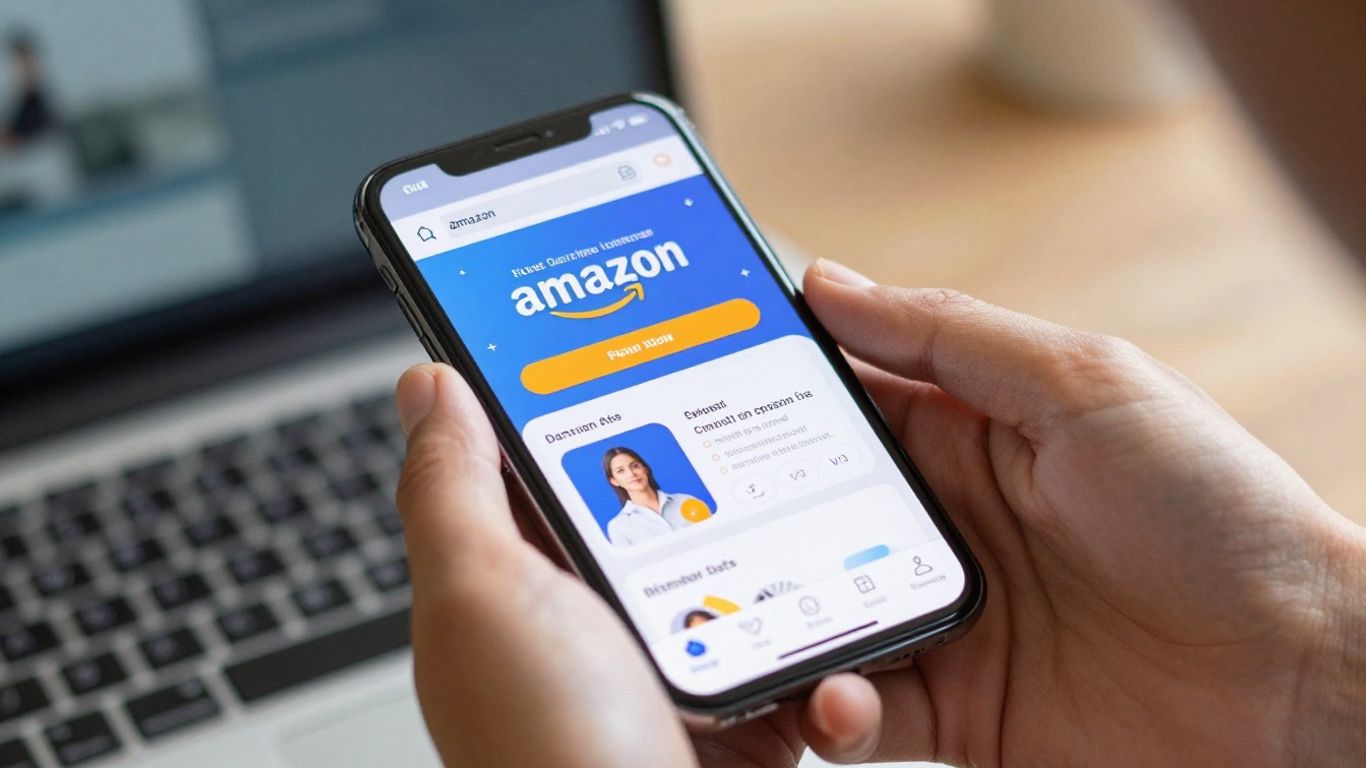 Amazon ACOS dashboard on a smartphone screen.