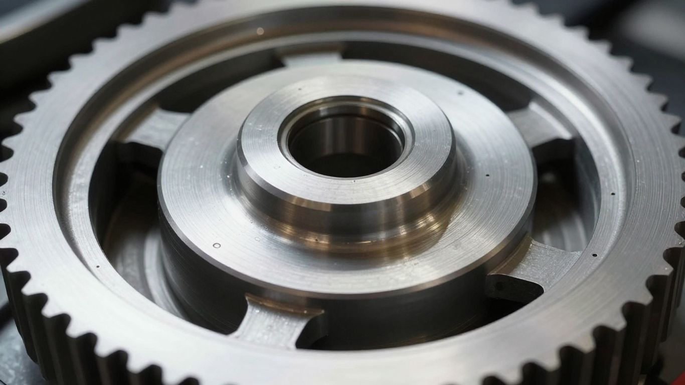 Kia car flywheel with gear teeth