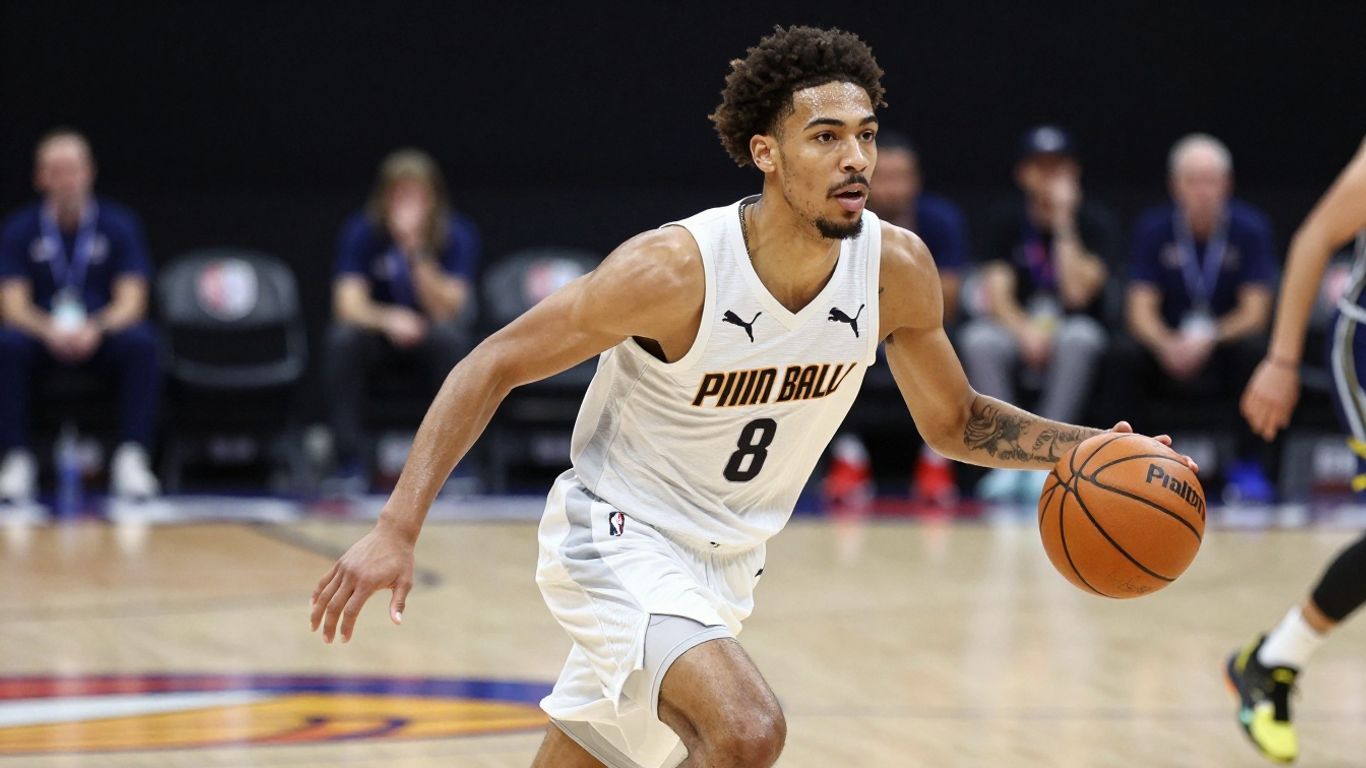 Baschetbalist LaMelo Ball în echipament Puma