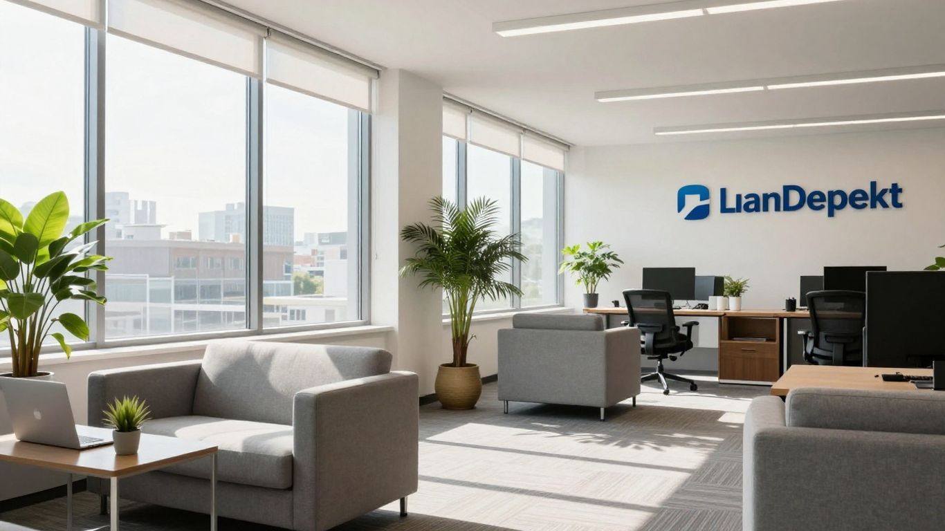 LoanDepot office interior with natural light.