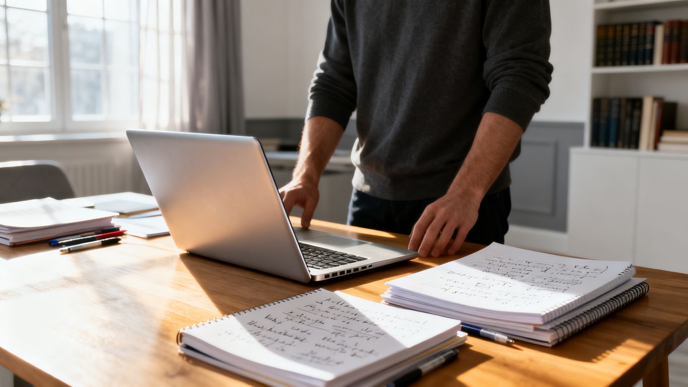 A diverse set of market researchers using digital tools