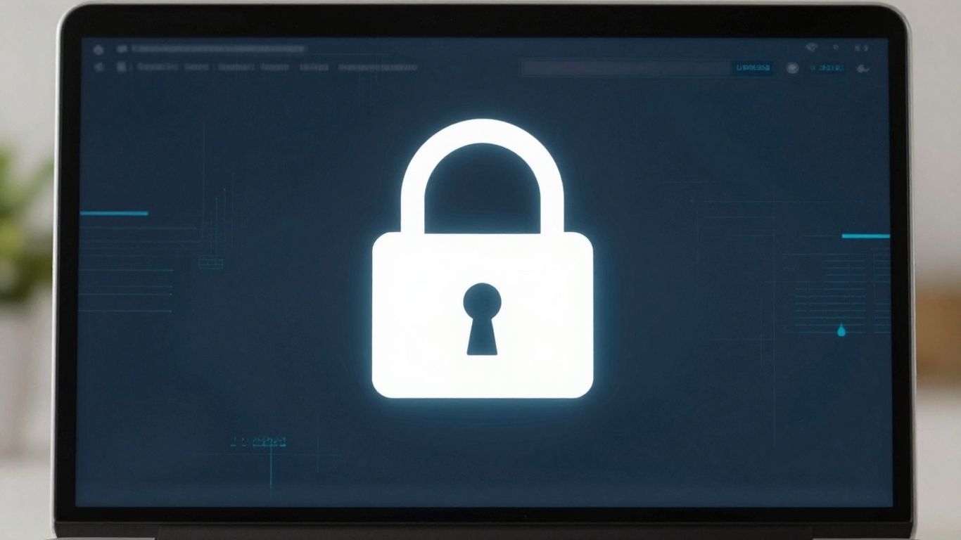 Padlock on website loading screen