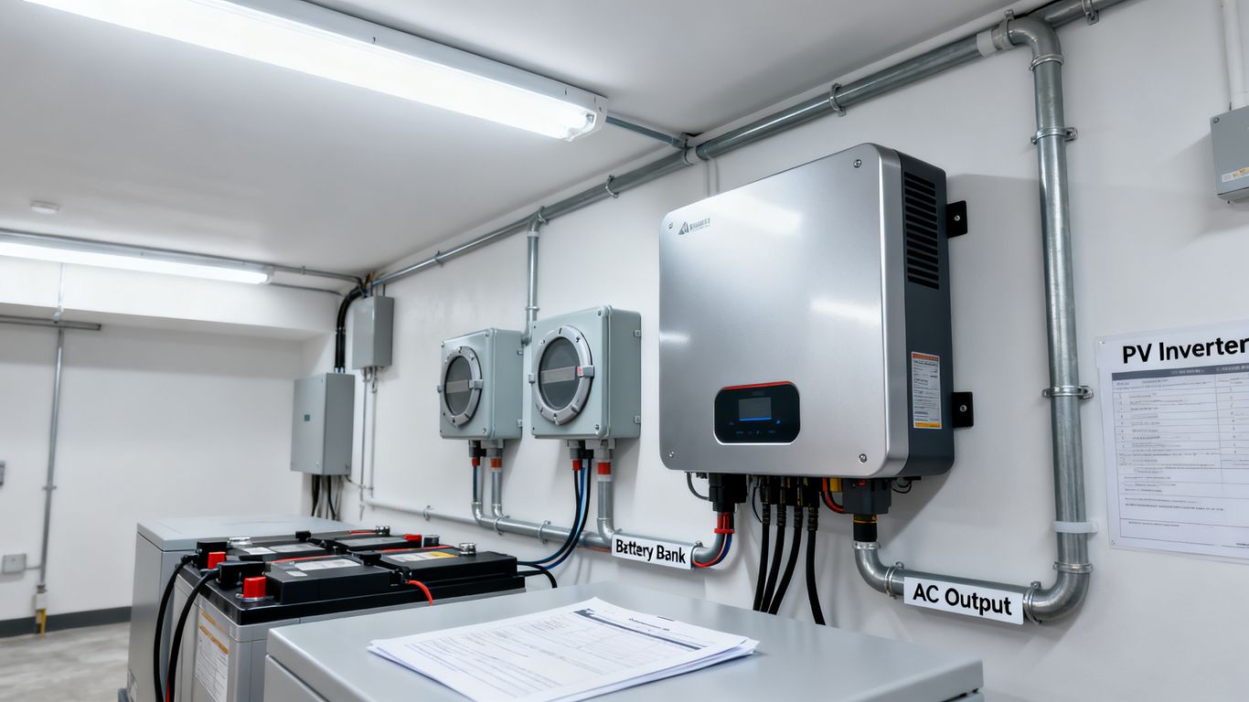 A clean electrical installation setup