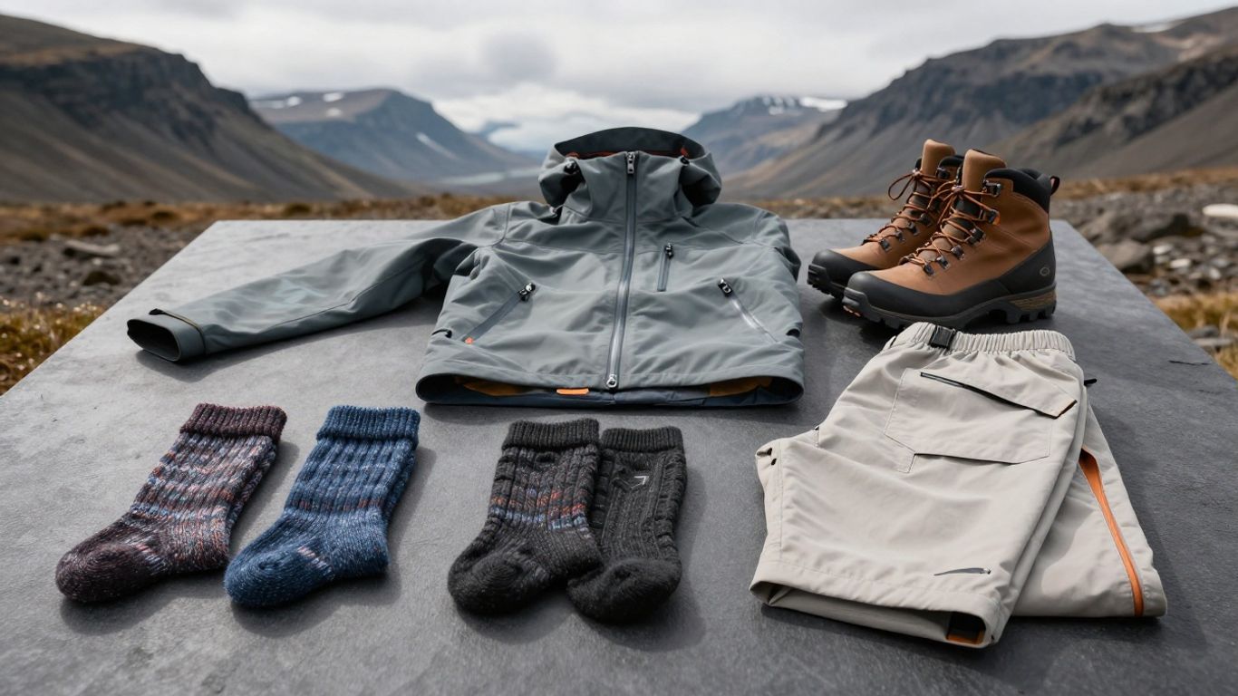 Layered clothing for Icelandic glacier adventures