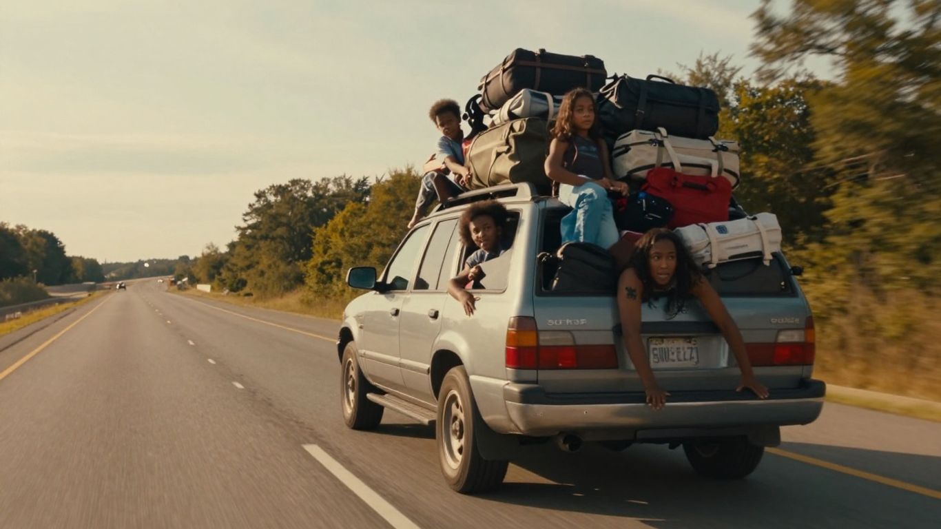 Family road trip comedy on an American highway