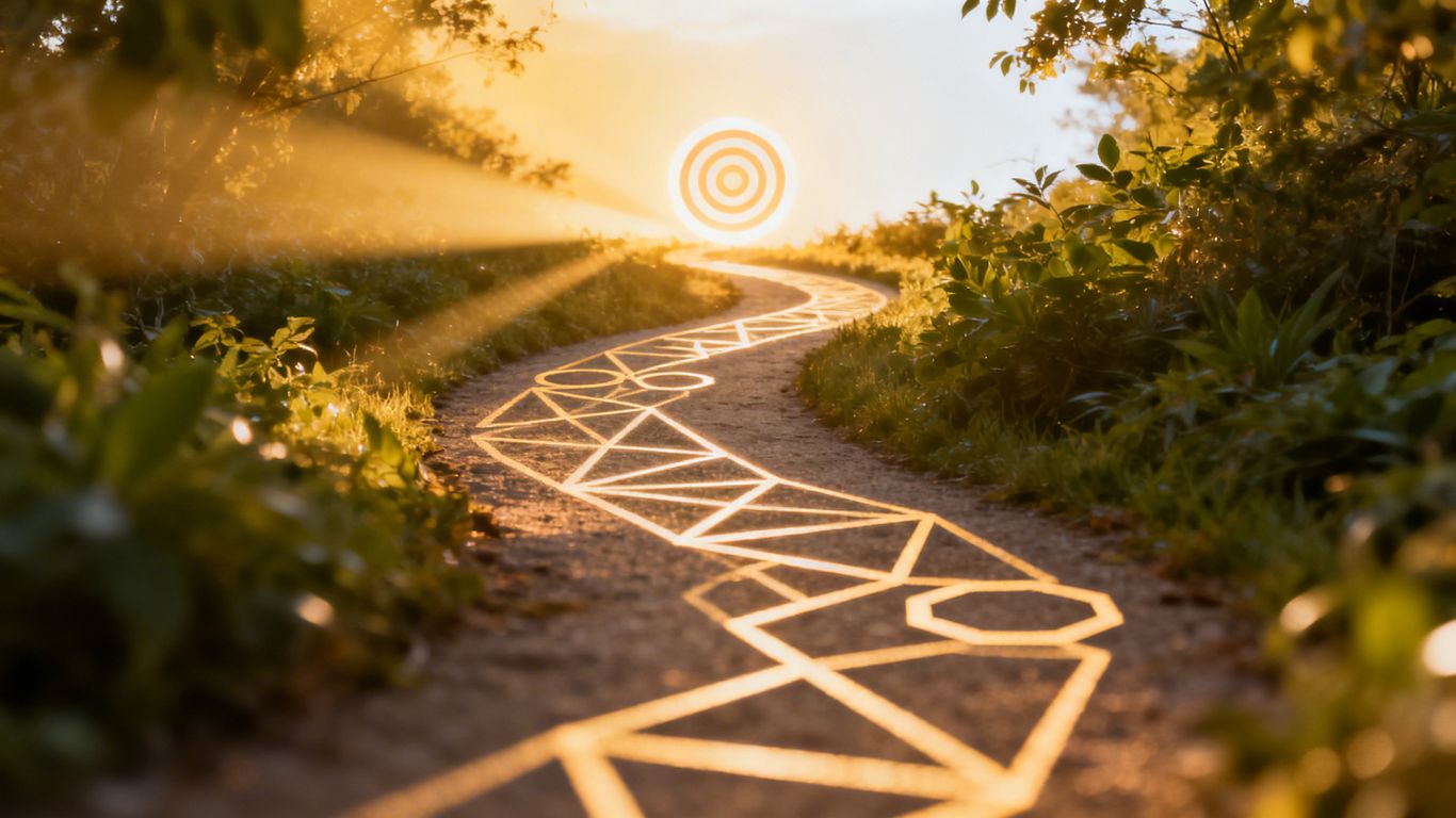 Customer journey map path to conversion target