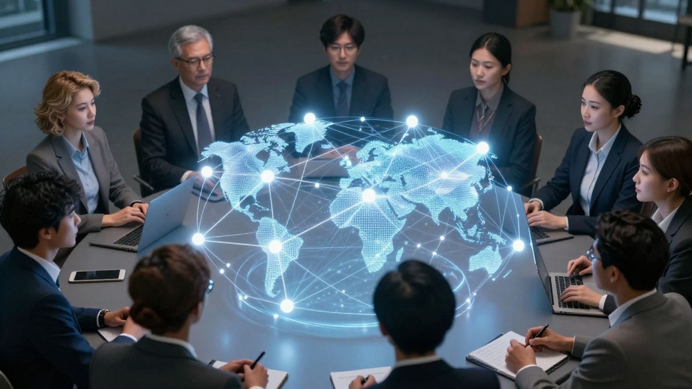 Global machine learning talent network collaboration