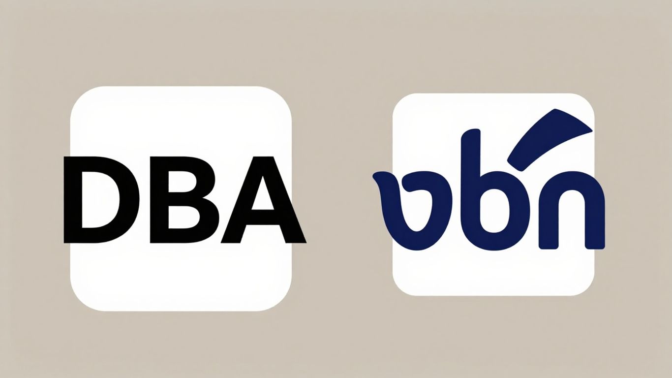 DBA og Vinted logoer side om side.