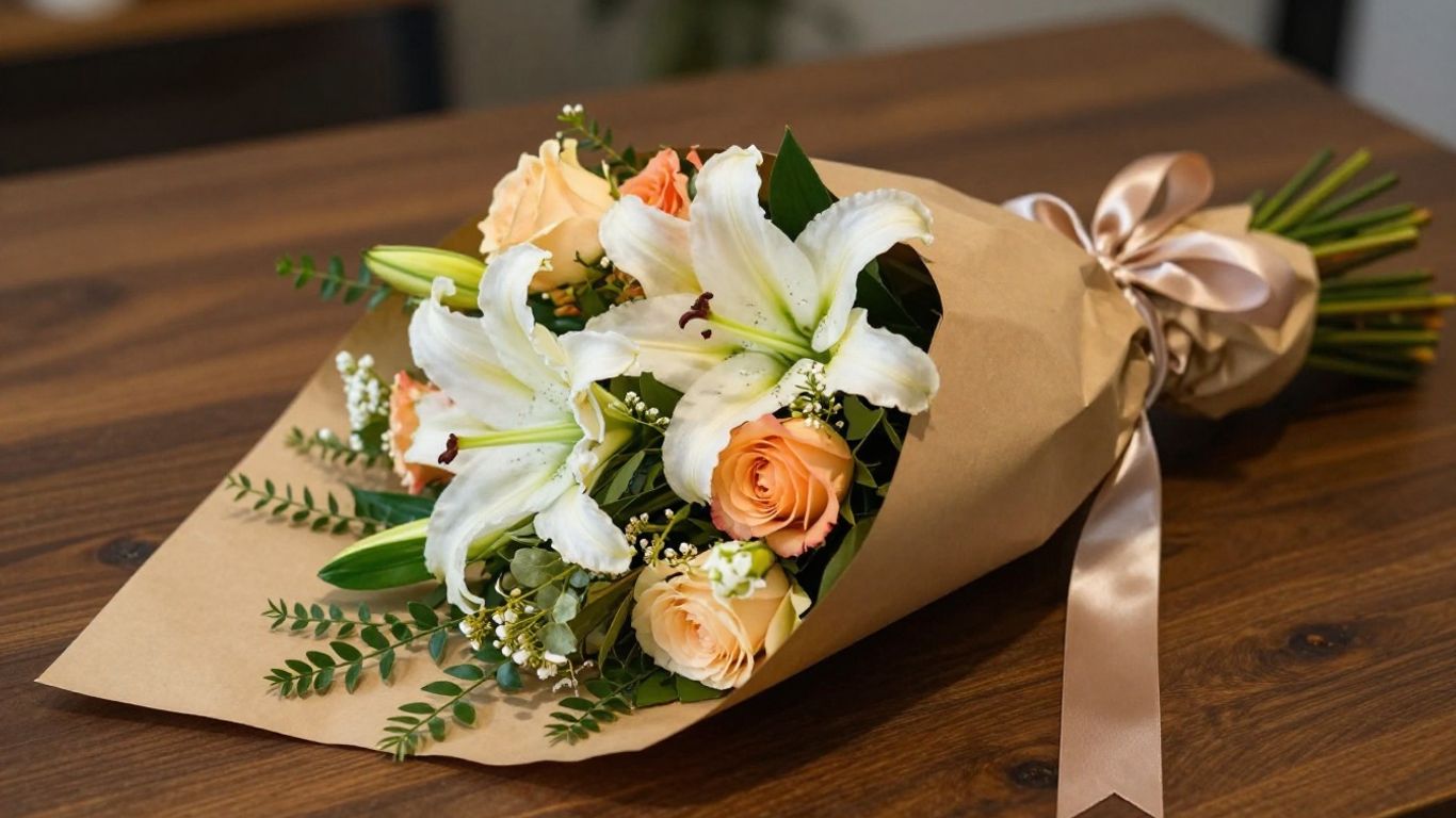 Gift bouquet ready for collection
