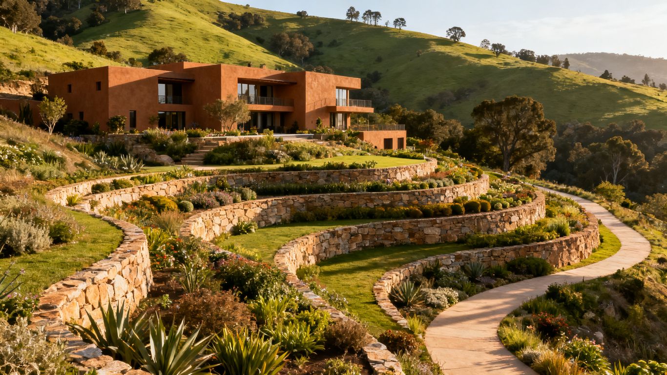 Working with Sloping Land: Terracing and Natural Contours