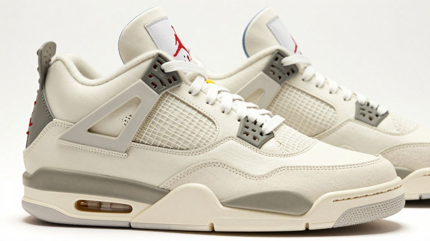 Sneaker Jordan 4 Off-White Sail autentic