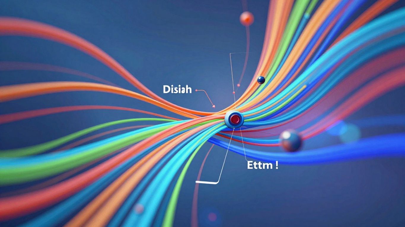 Data extraction visualized with abstract digital flow.
