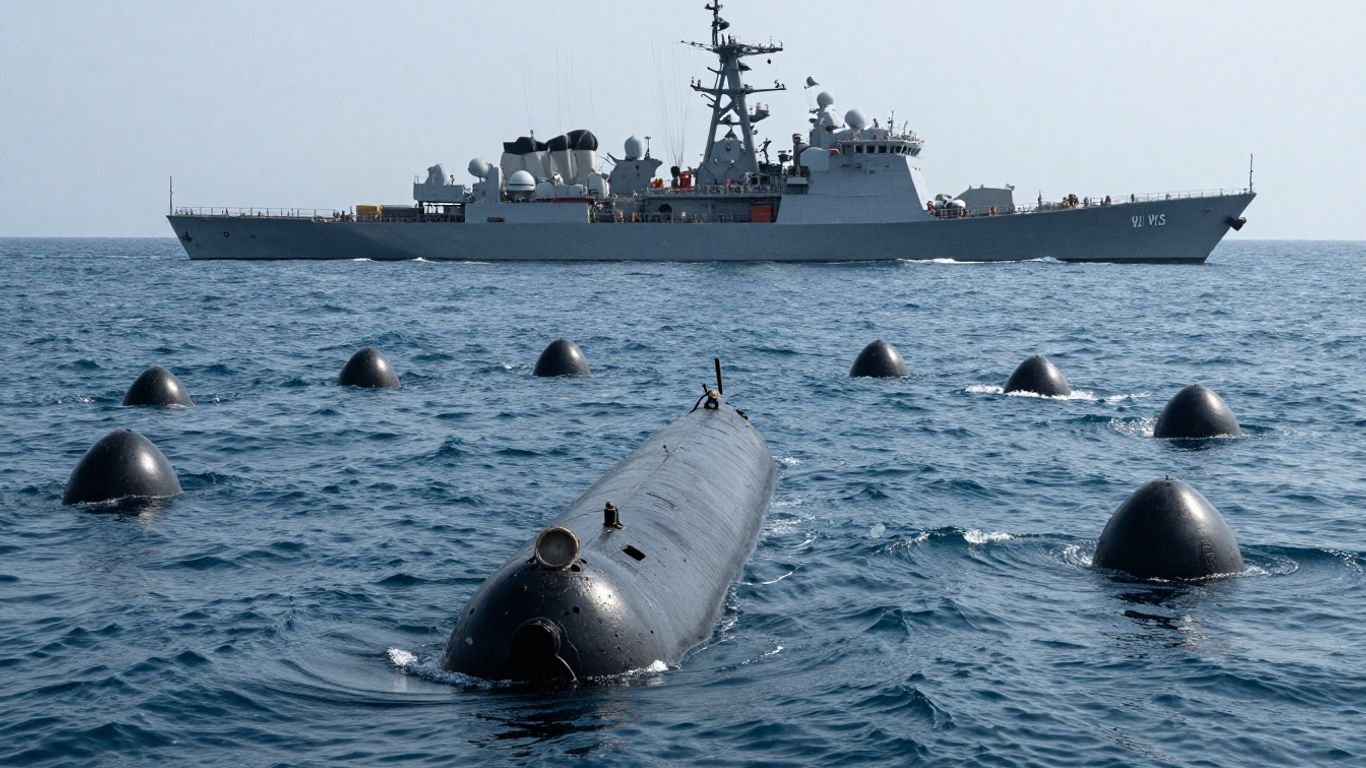 Mines navales dans le détroit d'Ormuz