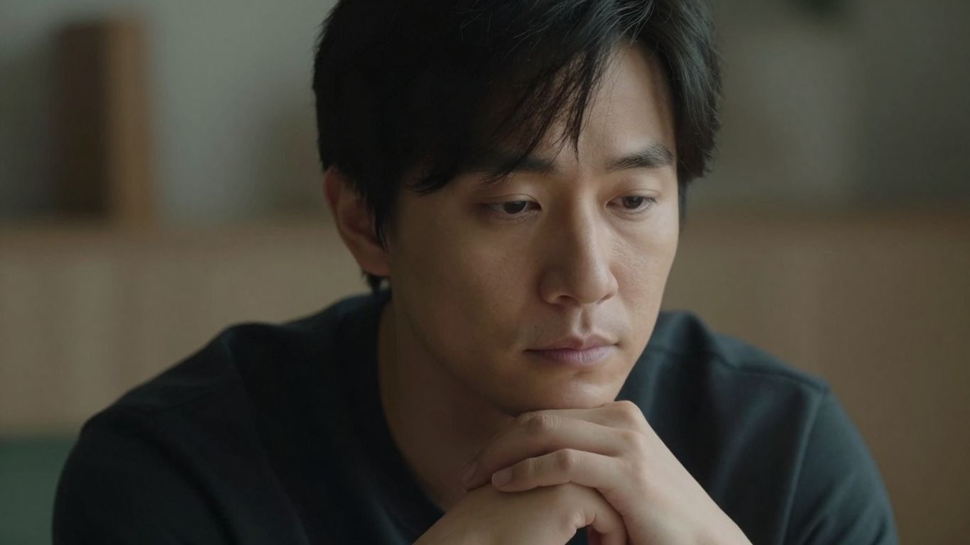 Person with a thoughtful, quiet expression.