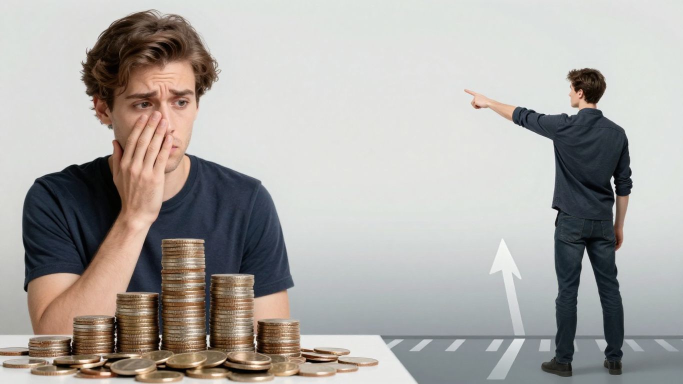 Person choosing between confusion and clarity regarding a business opportunity.