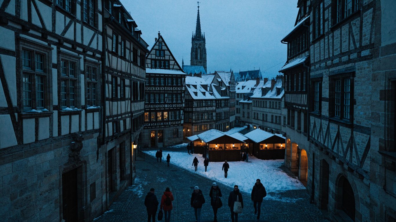 Strasbourg Christmas market squares and streets