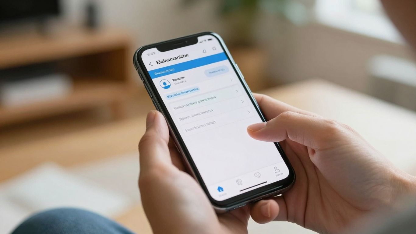 Kleinanzeigen App auf einem Smartphone