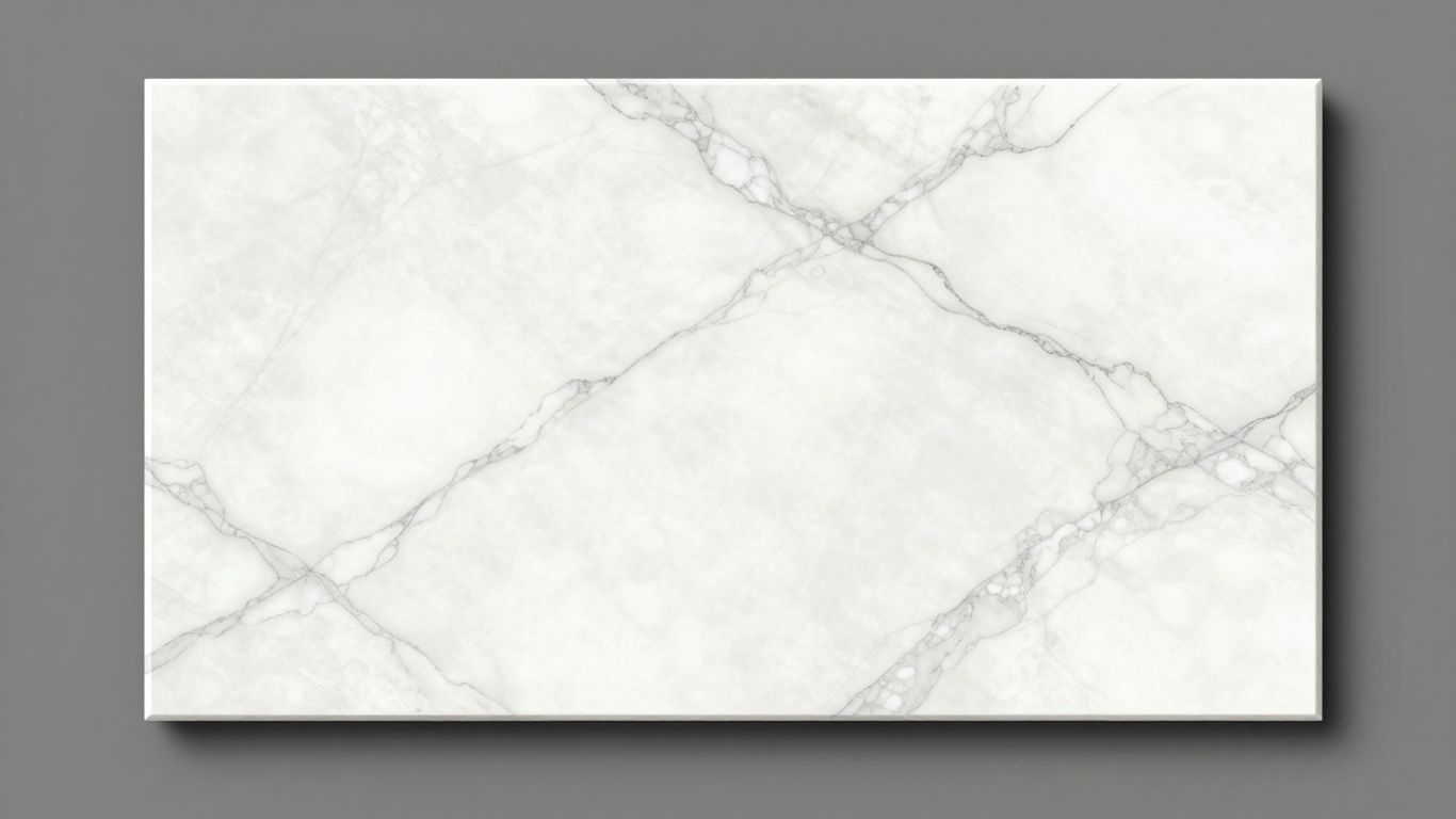 Bianco Dolomite marble tiles with subtle grey veining.