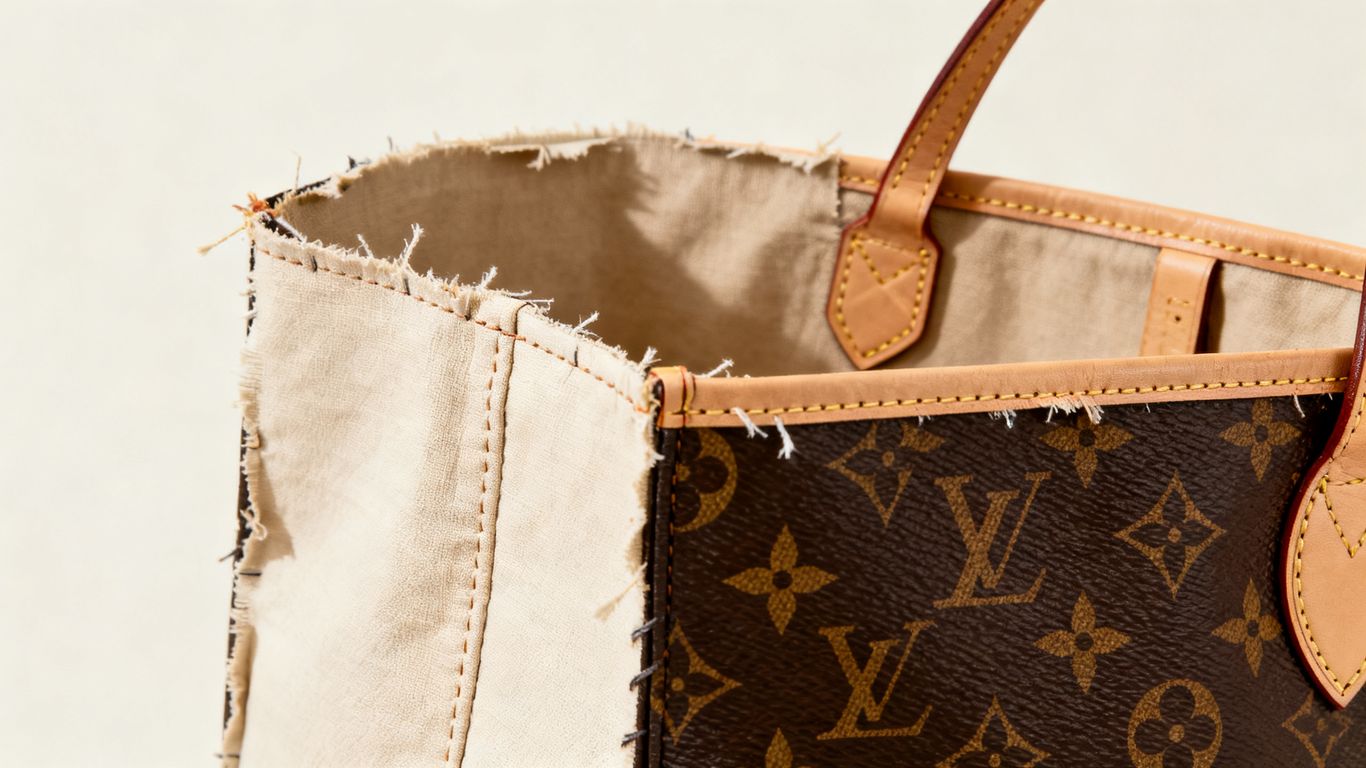 Louis Vuitton Neverfull bag with inside-out design