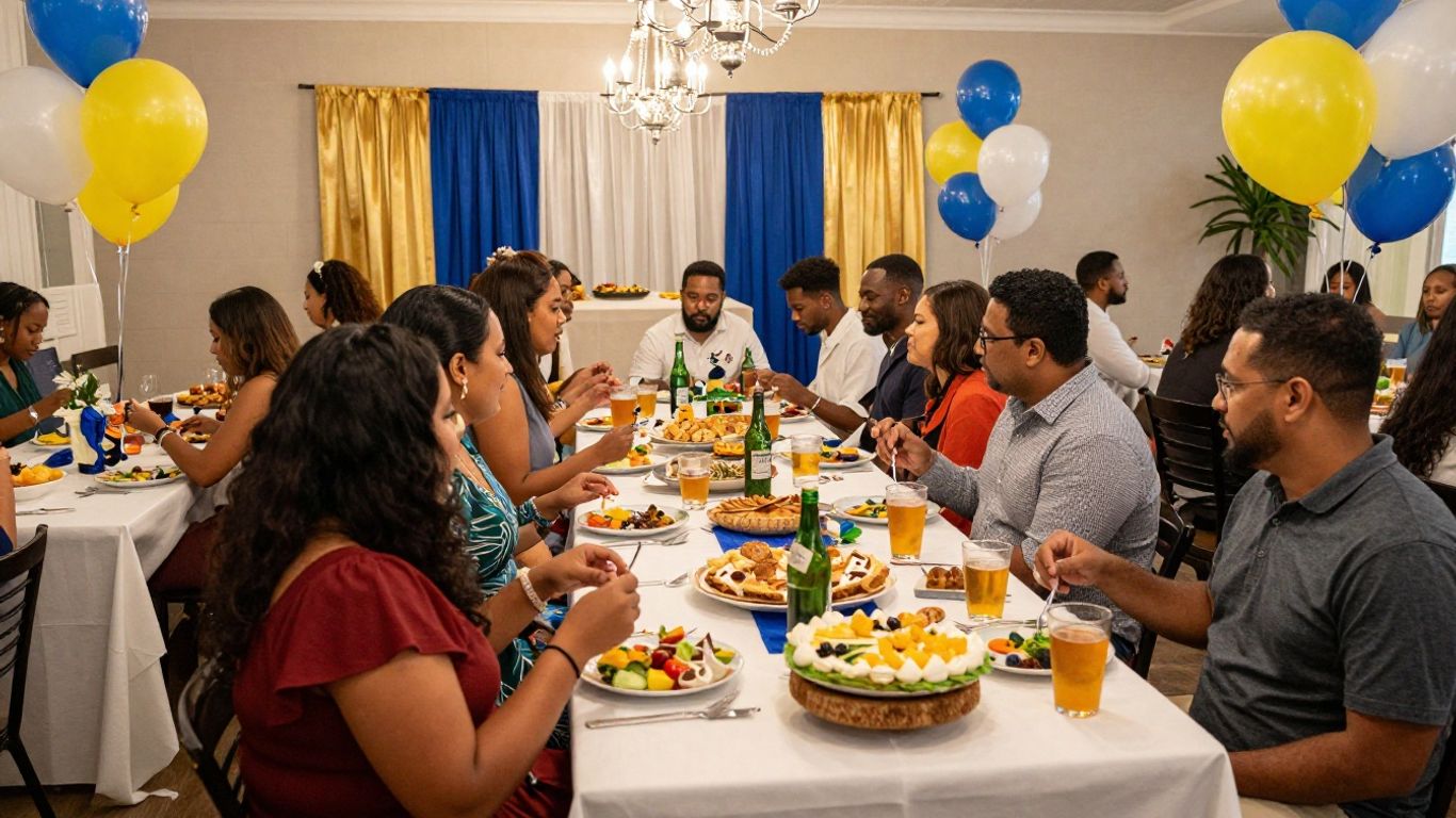 Graduation party venues in Addison, TX with happy guests.