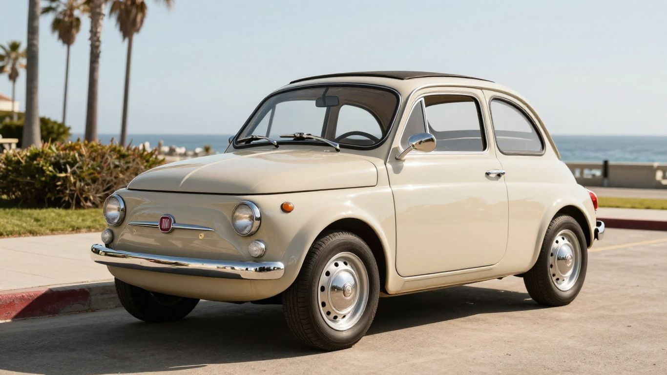Classic Fiat car on the Central Coast