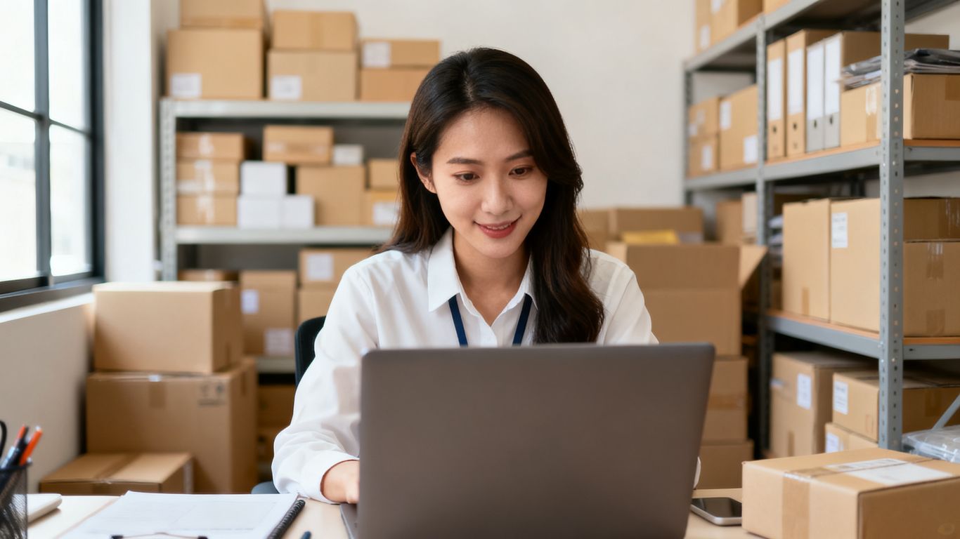 Seller reviewing sponsored campaign and product stock