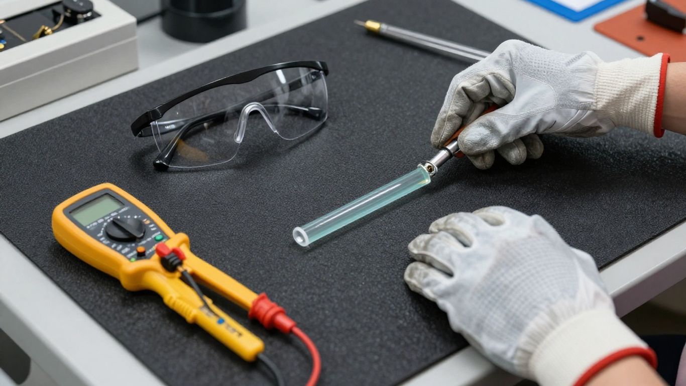 Safety bench setup
